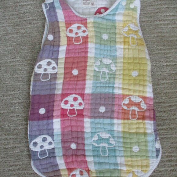 Hoppetta champignon 6 Gauze Sleeper / Onesie / Sleep Sack ~0 - 3 years ~ Japan - Picture 5 of 7